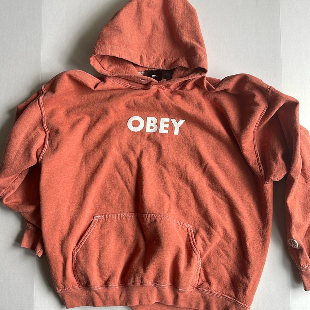 OBEY bold hoodie L